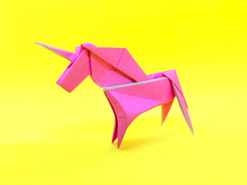 折り紙　ユニコーンの簡単な作り方